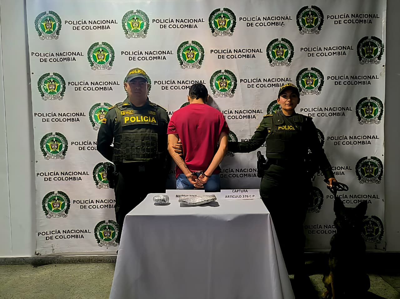 Capturado en La Ceja hombre que transportaba marihuana en bus de servicio público
