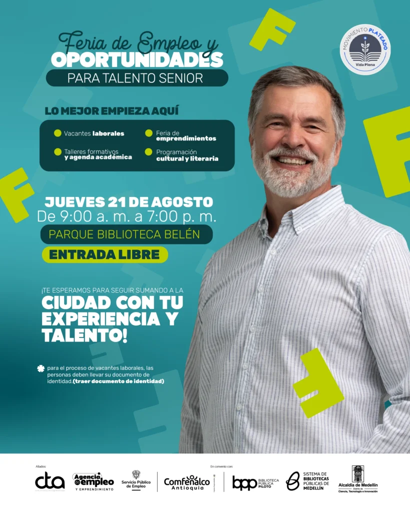 ¡Atención! Realizarán feria de empleo y emprendimiento para ciudadanos mayores de 50 años