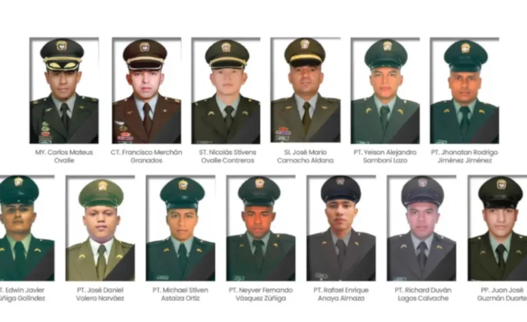 Con presencia de familiares realizarán en Medellín un homenaje a los policías fallecidos en Amalfi