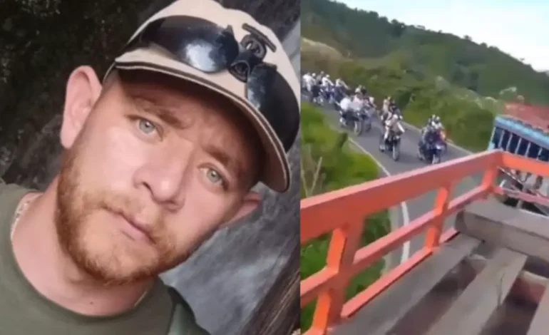 Caravana con motos y chivas acompañó el funeral de cabecilla guerrillero abatido por la Policía en Antioquia