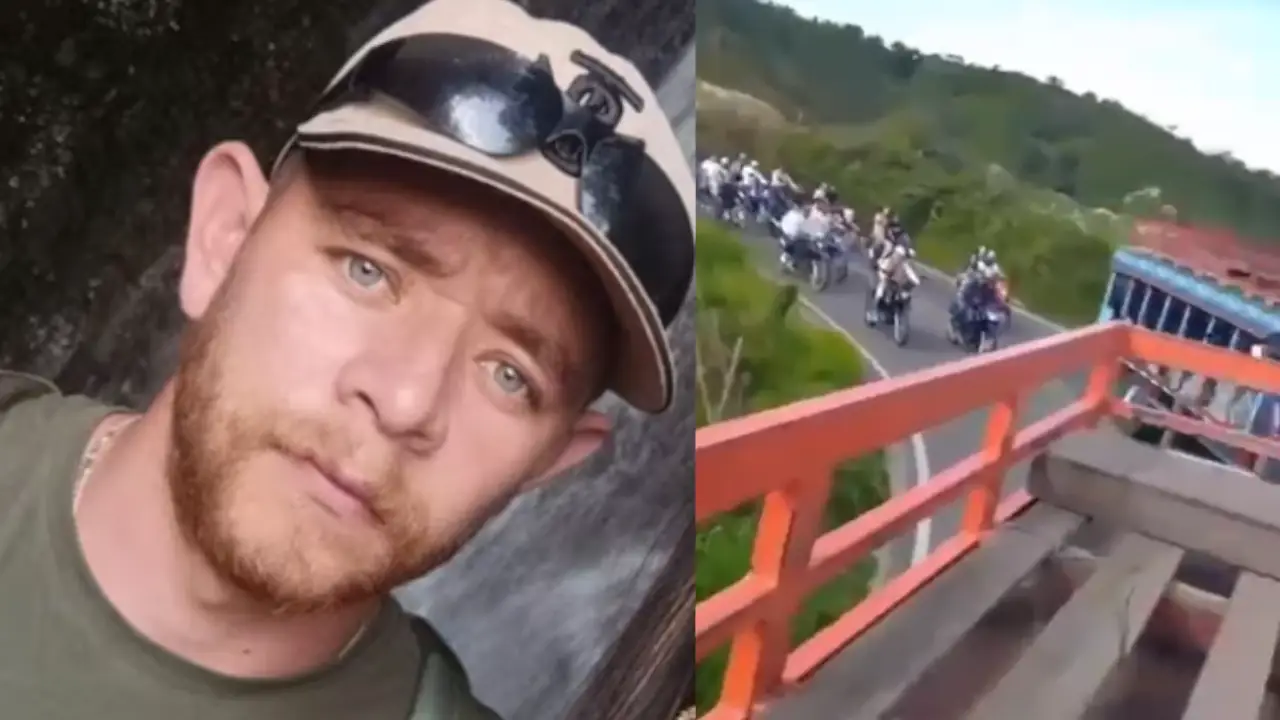 Caravana con motos y chivas acompañó el funeral de cabecilla guerrillero abatido por la Policía en Antioquia