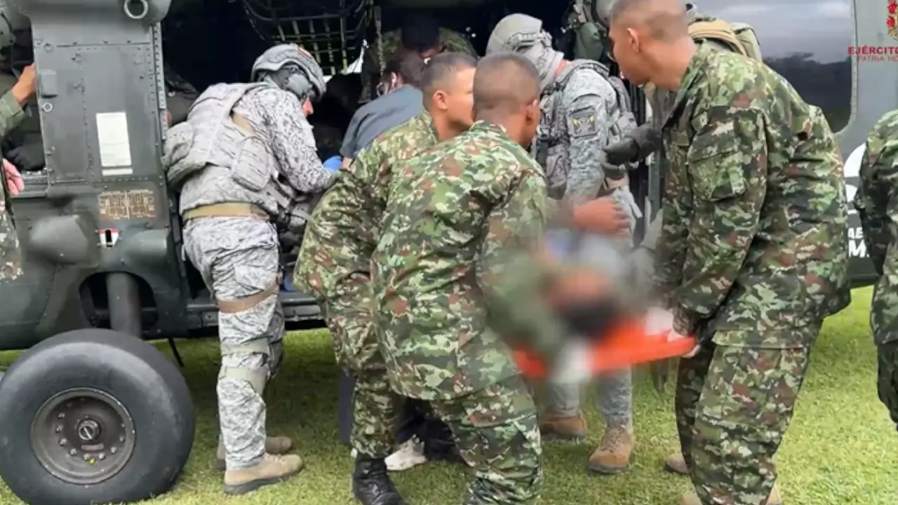 Soldado herido es evacuado a Medellín tras enfrentamiento en Frontino
