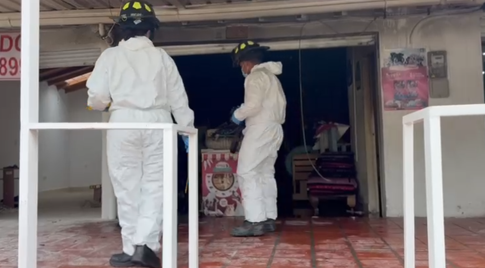 Controlado incendio estructural en el sector Los Colegios de Rionegro
