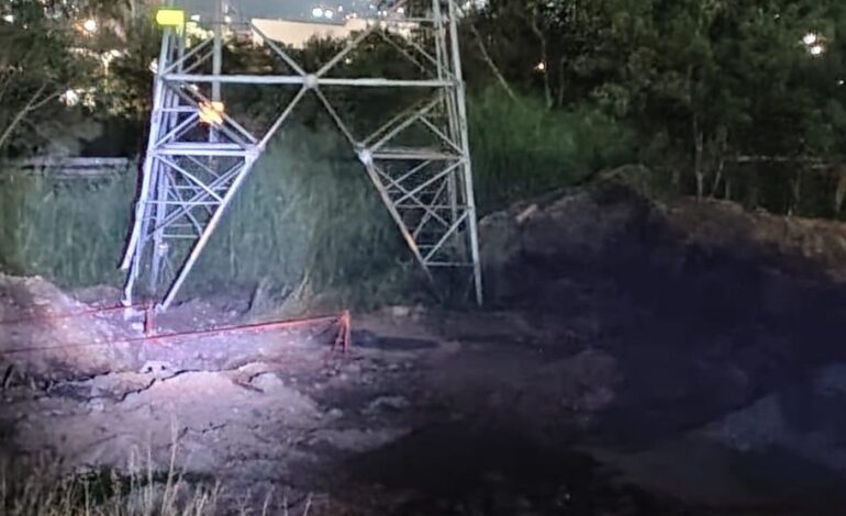 Torre de energía en Bello tras intento de atentado del Frente 36 de las Farc