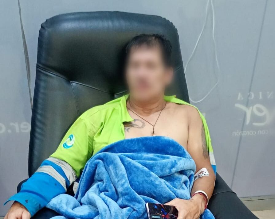 Trabajador de aseo fue brutalmente golpeado mientras cumplía su labor en Rionegro