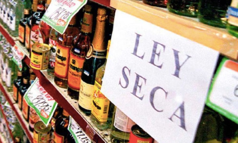 Policía y autoridades locales realizan controles durante la Ley Seca en Rionegro.