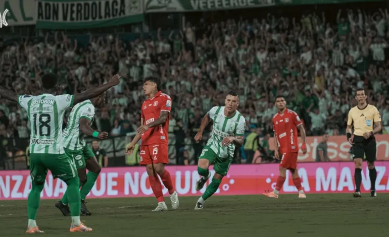 Nacional arrasó con el América en el Atanasio y dejó a los escarlatas al borde de la eliminación en la Copa BetPlay