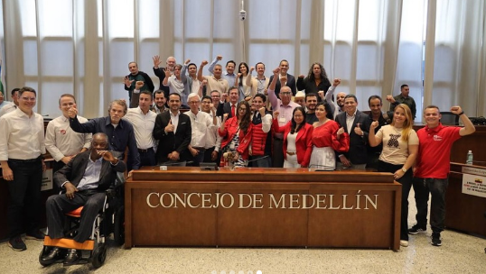 lista de la Coalición ¡Ahora Colombia! a la Cámara de Representantes por Antioquia.
