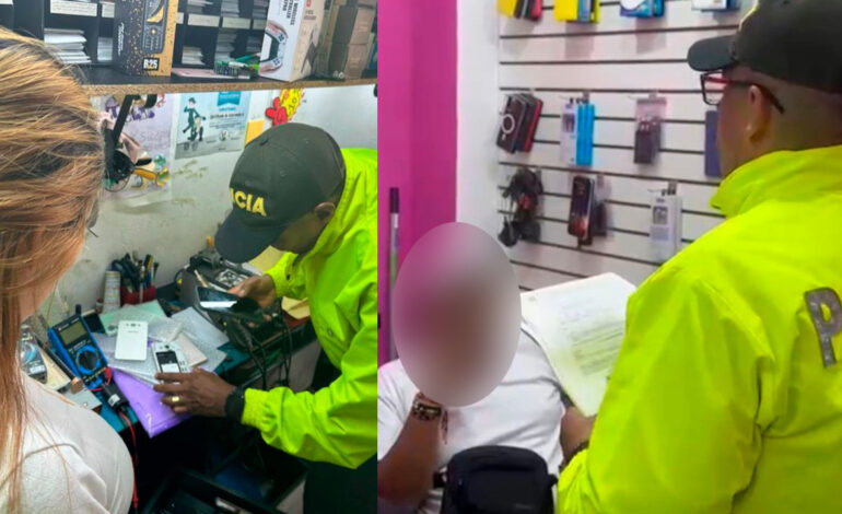 Policía interviene comercios y frena el comercio ilegal de teléfonos que afectaba a la comunidad