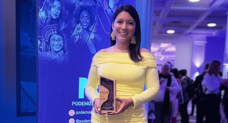Natalia Flórez Muñoz, concejala de La Ceja, reconocida como una de las Mujeres Influyentes de Colombia 2025.