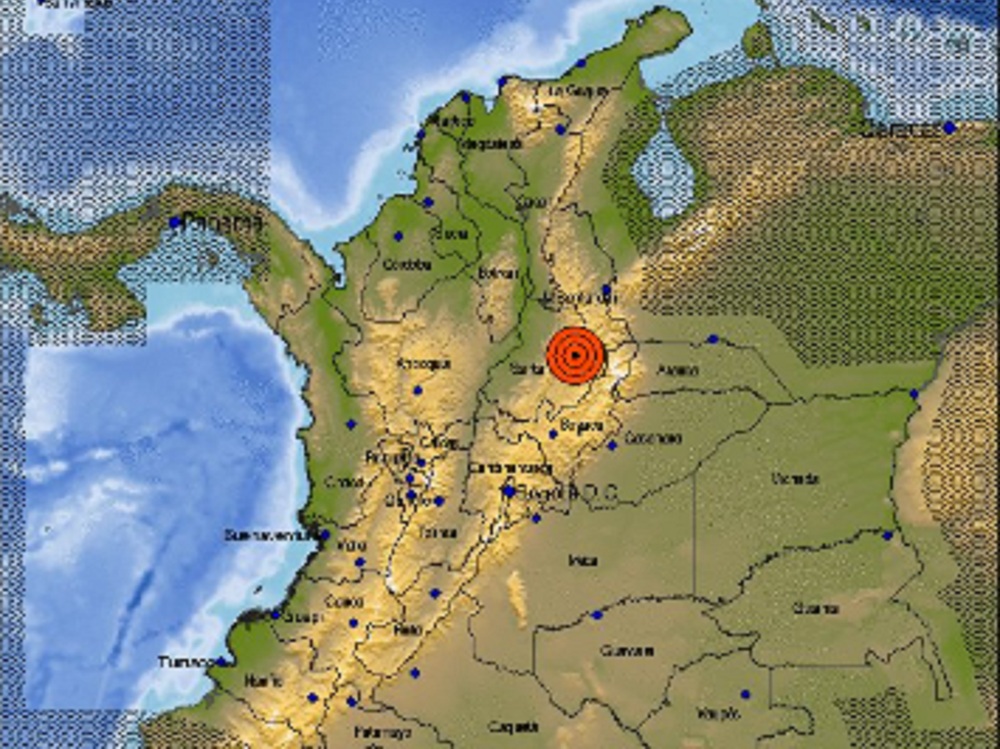 Fuerte sismo de magnitud 5,8 despertó a Colombia esta madrugada: epicentro en Los Santos, Santander