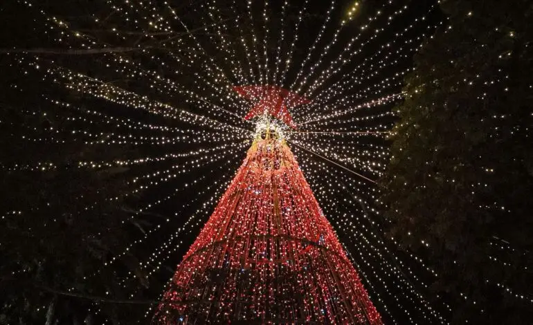 Más de 200 drones iluminaron el cielo: Marinilla encendió la Navidad con un espectáculo sin precedentes