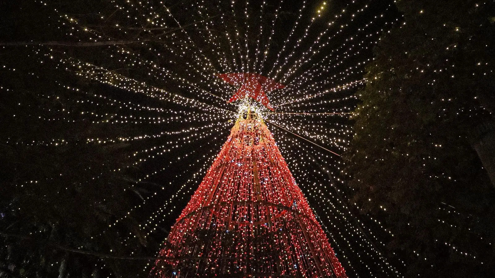 Más de 200 drones iluminaron el cielo: Marinilla encendió la Navidad con un espectáculo sin precedentes