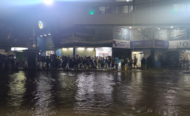 Fuerte aguacero causa inundaciones en La Ceja y Rionegro