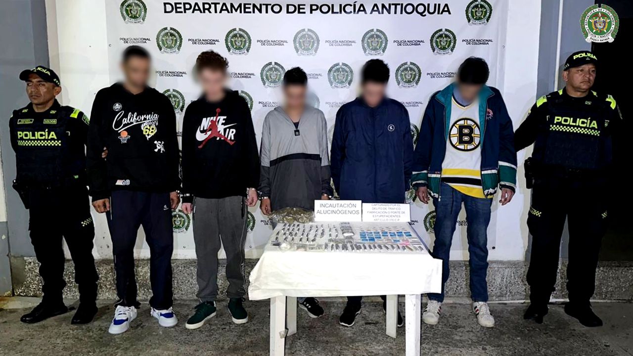 Cinco capturas y allanamientos desarticulan red de expendio ligada a hechos violentos en Guarne