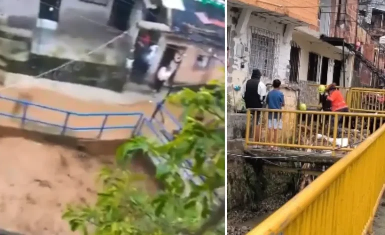 Joven murió arrastrado por creciente súbita de una quebrada en Medellín