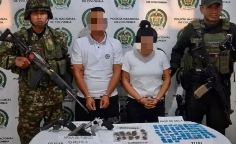 Dos detenidos en Abejorral mientras transportaban armas y drogas