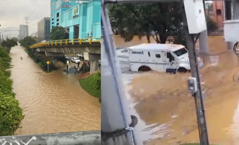 Aguacero de este 28 de enero paralizó Medellín y dejó inundaciones en varias vías