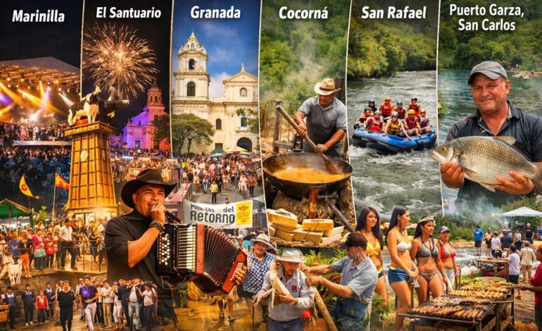 Celebraciones de fiestas tradicionales en el Oriente Antioqueño 2026