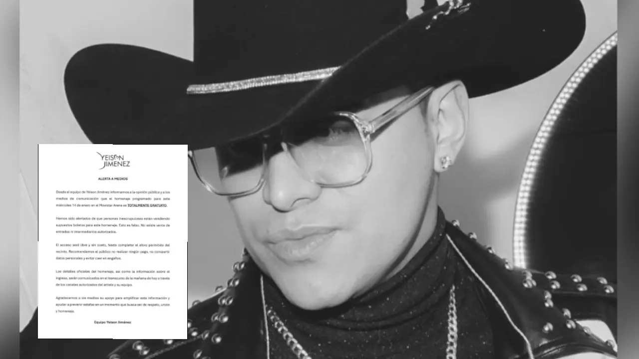 Seguidores y colegas podrán asistir al homenaje público de Yeison Jiménez