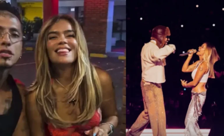 Karol G brilló en el cierre del show del concierto Bad Bunny y terminó la noche comiendo perritos en Medellín