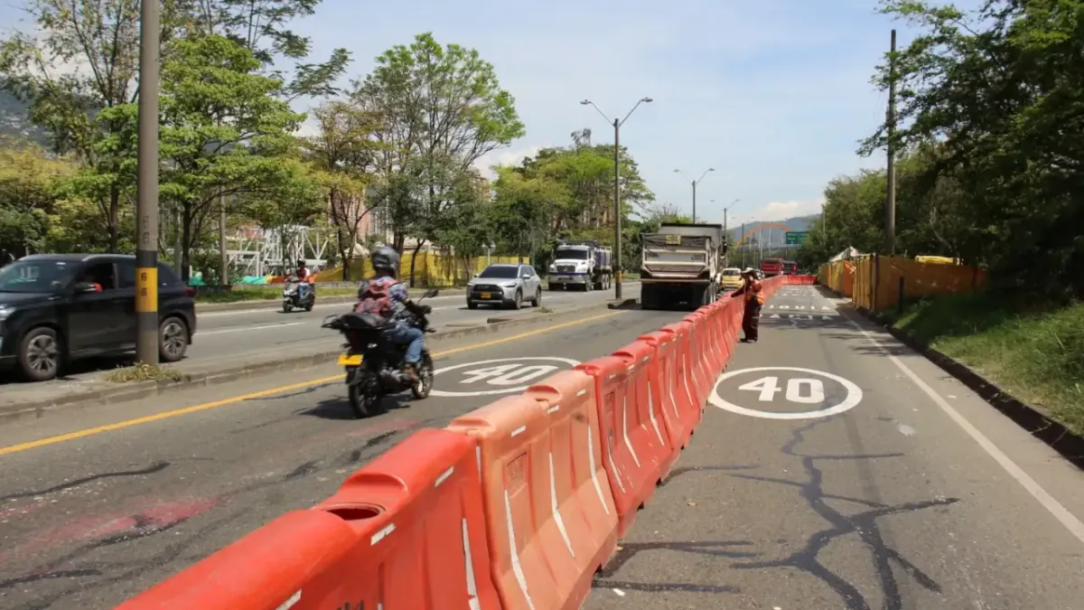 Cerrarán un carril de la Avenida Regional en Bello durante un año. Este es el motivo