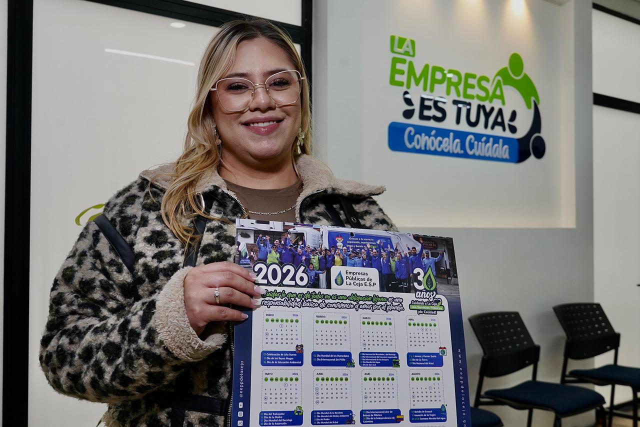 Empresas Públicas de La Ceja inició distribución del calendario comunitario 2026: incluye rutas de residuos y fechas ambientales
