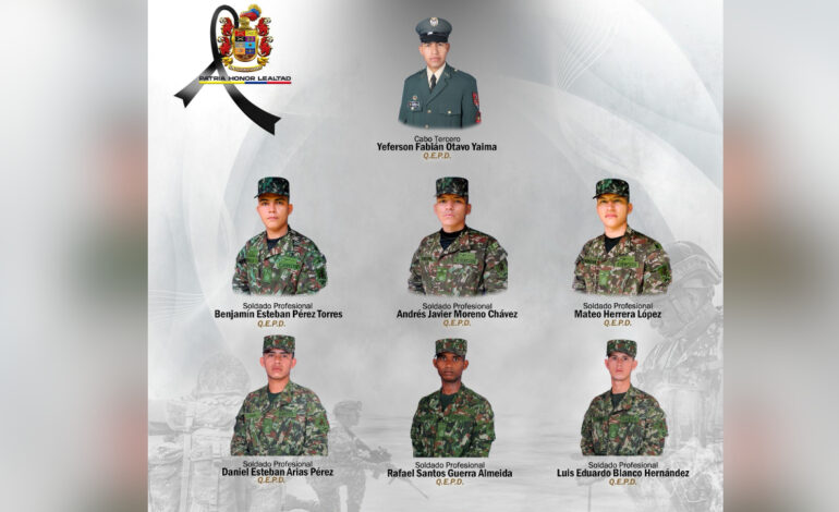 Siete soldados fallecidos en siniestro aéreo ya fueron identificados y recibirán honores militares en sus regiones