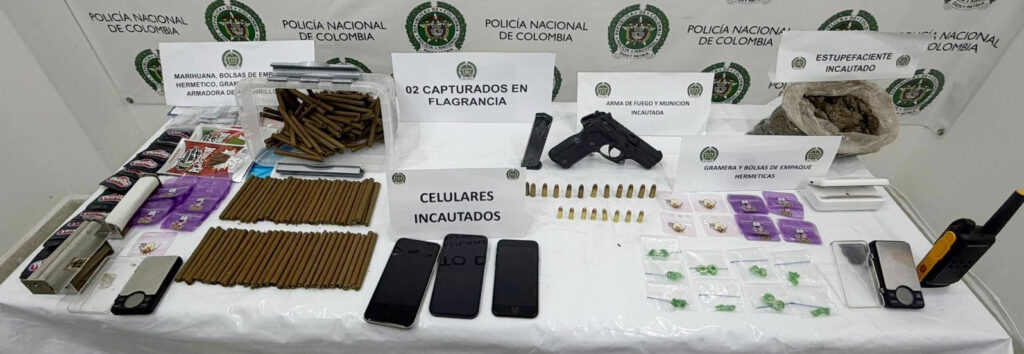 En plena zona rural de El Peñol descubrieron caleta con droga, armas y todo para venderla