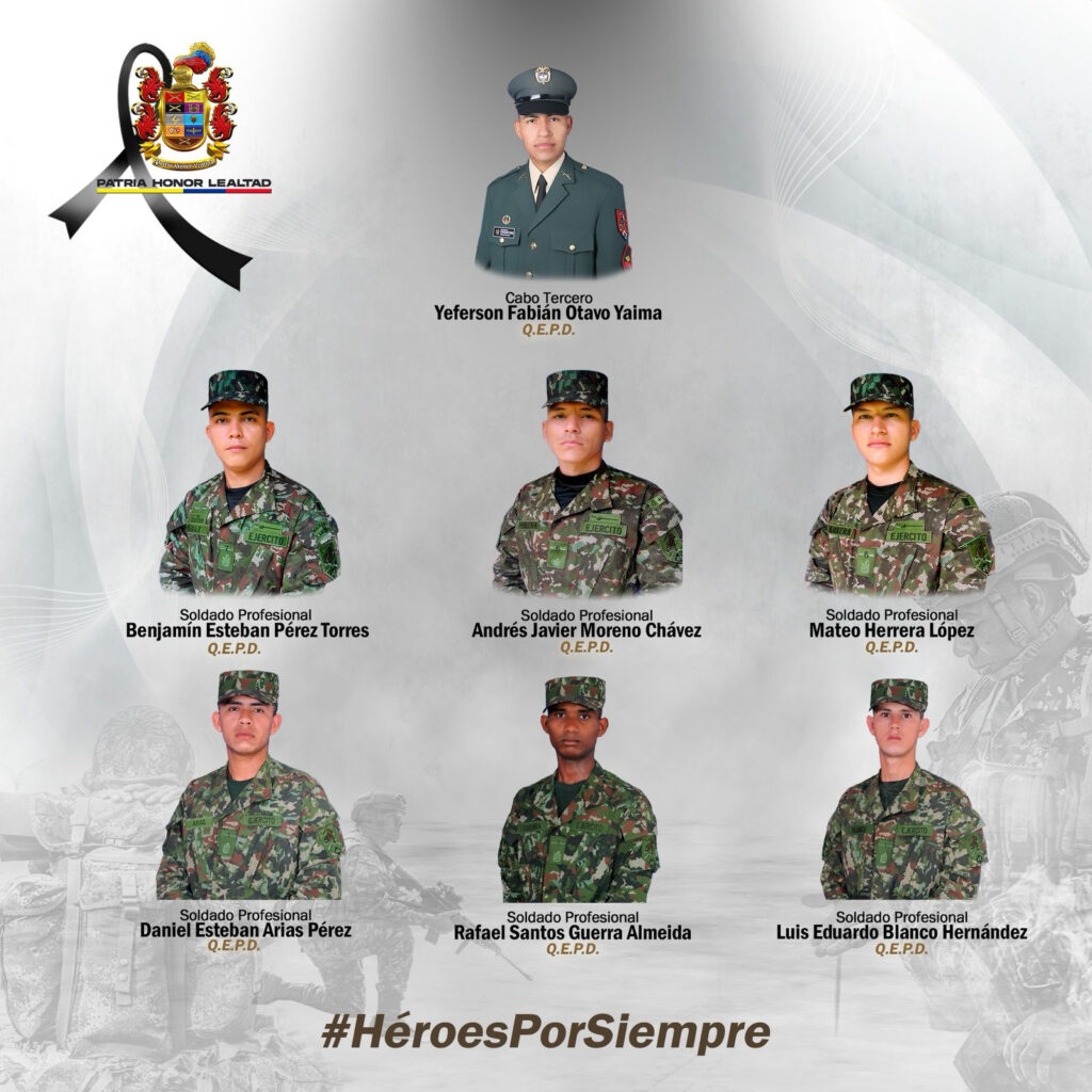 Siete soldados fallecidos en siniestro aéreo ya fueron identificados y recibirán honores militares en sus regiones