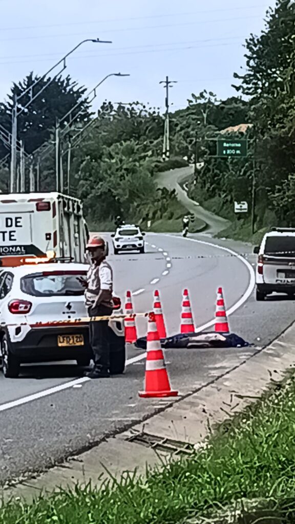 Accidente de tránsito en Marinilla deja ciclista fallecido
