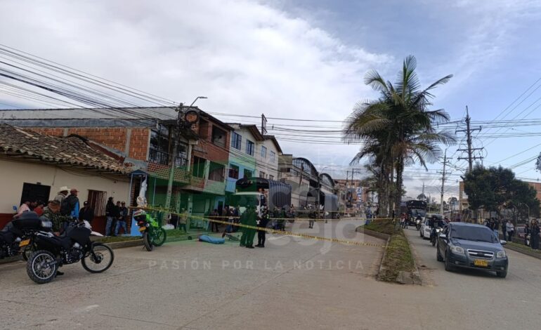 Última hora: doble homicidio en La Unión, Antioquia, en plena vía pública