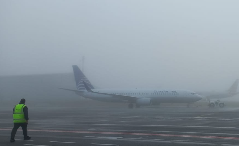 aeropuerto José María Córdova con baja visibilidad en Rionegro Antioquia