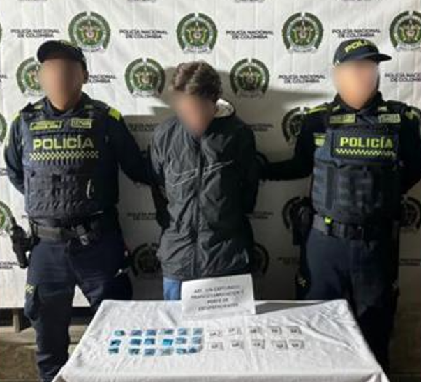 Capturan a una persona que portaba estupefacientes en El Carmen de Viboral