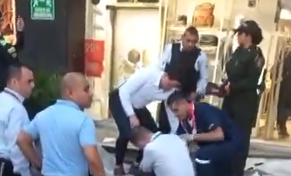 Zona acordonada tras colapso de cielo raso en centro comercial Mayorca en el Valle de Aburrá