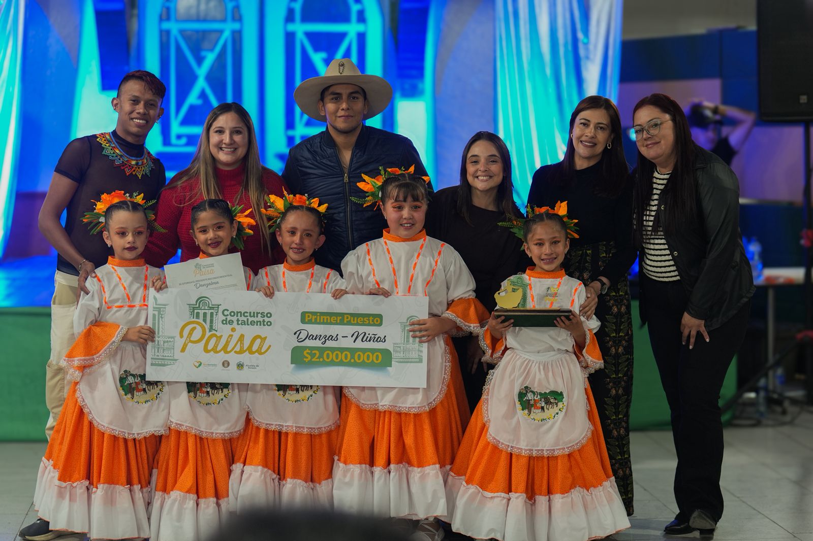 Grupo infantil Danzalma obtiene primer lugar en concurso de Talento Paisa en Sonsón