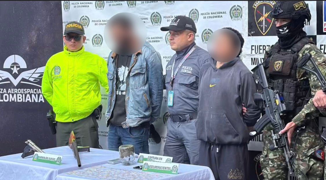 Capturan a dos presuntos integrantes del Clan del Golfo en Rionegro tras operativos de seguridad