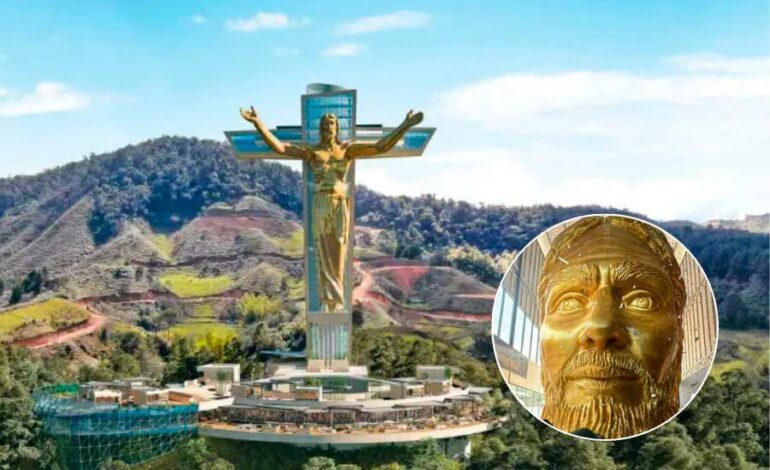 Polémica en Antioquia: vuelve el debate por el Cristo gigante de 86 metros en El Peñol