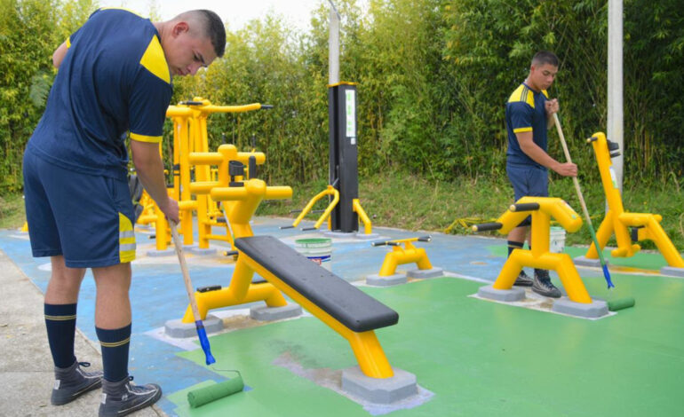 FAC recupera cancha en zona rural de Rionegro y la entregaron renovada a la comunidad