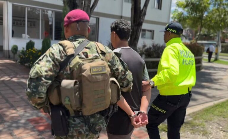 Capturaron en Rionegro a alias “Juancho”, señalado de mover droga para “El Mesa”