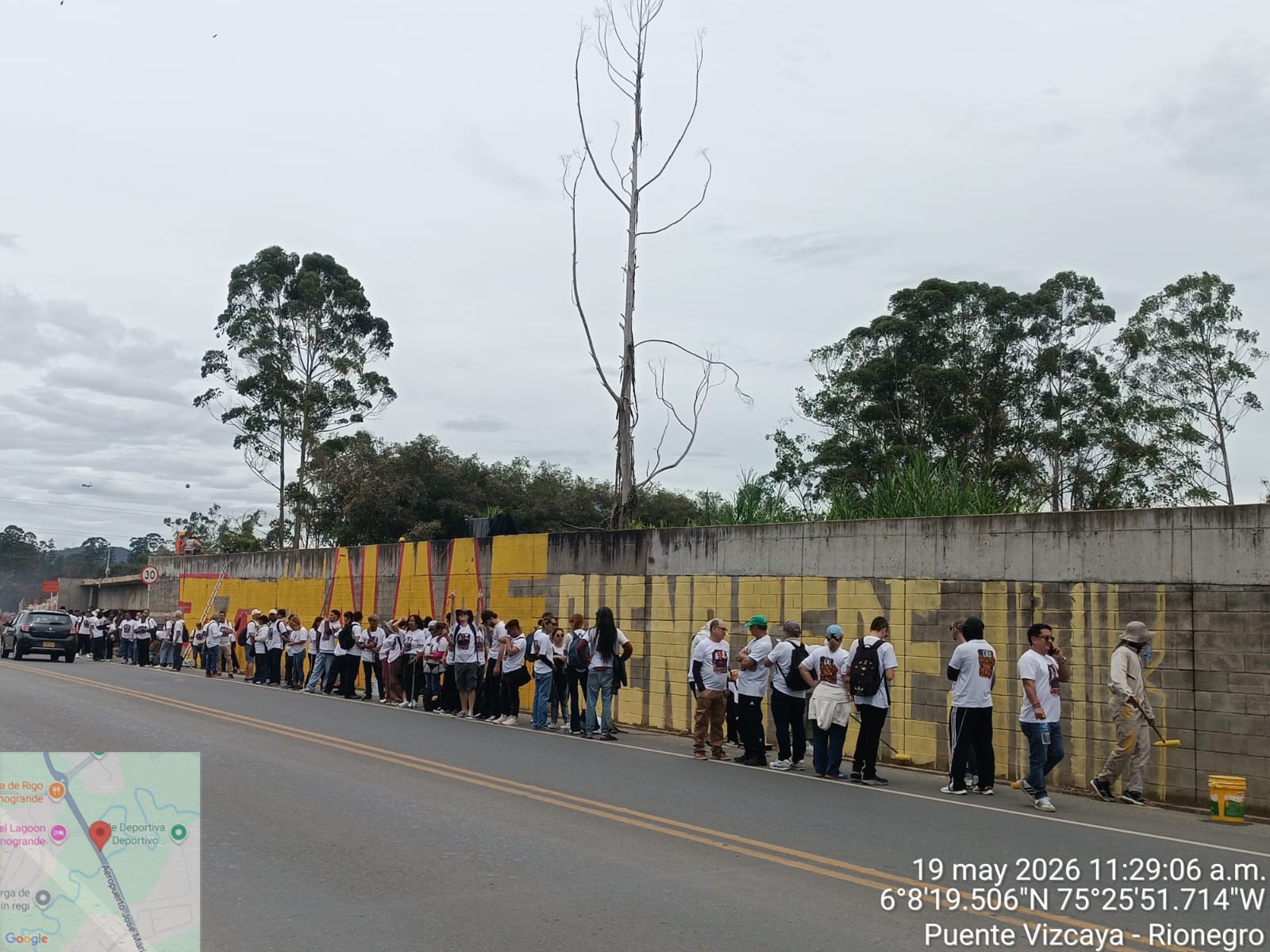 Tensión en Llanogrande por mural cerca de la finca de Álvaro Uribe Vélez