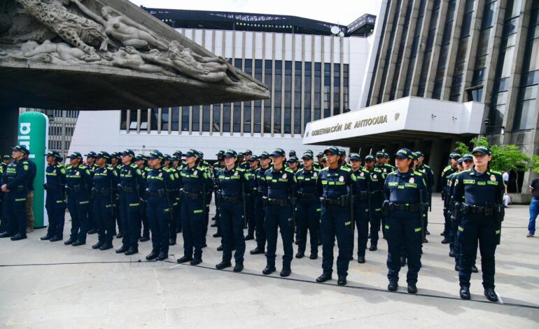 Antioquia recibe nuevos patrulleros para fortalecer seguridad