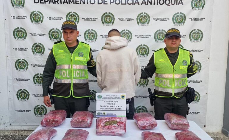 Operativos en Guarne durante mayo dejan 42 capturas; una de ellas llevaba siete armas de fuego