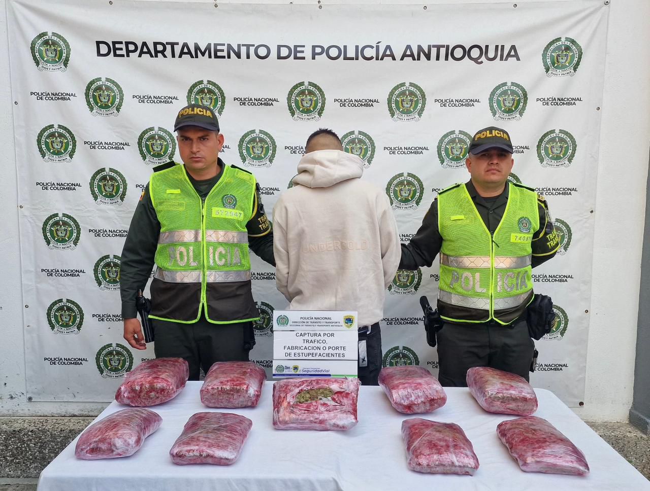 Operativos en Guarne durante mayo dejan 42 capturas; una de ellas llevaba siete armas de fuego