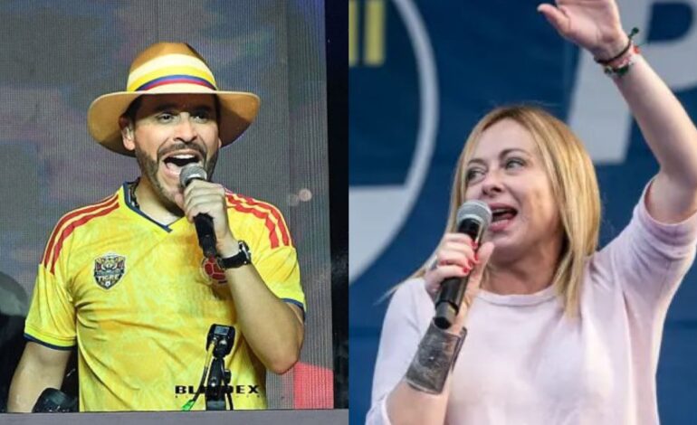 Abelardo de la Espriella anuncia conversación con Giorgia Meloni durante la campaña presidencial.