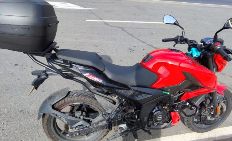 Motocicleta robada en el barrio Comfama de Guarne durante la madrugada.