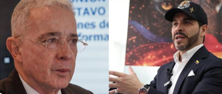 Álvaro Uribe Vélez habla con medios sobre su conversación con Abelardo de la Espriella por la presidencia del Senado.