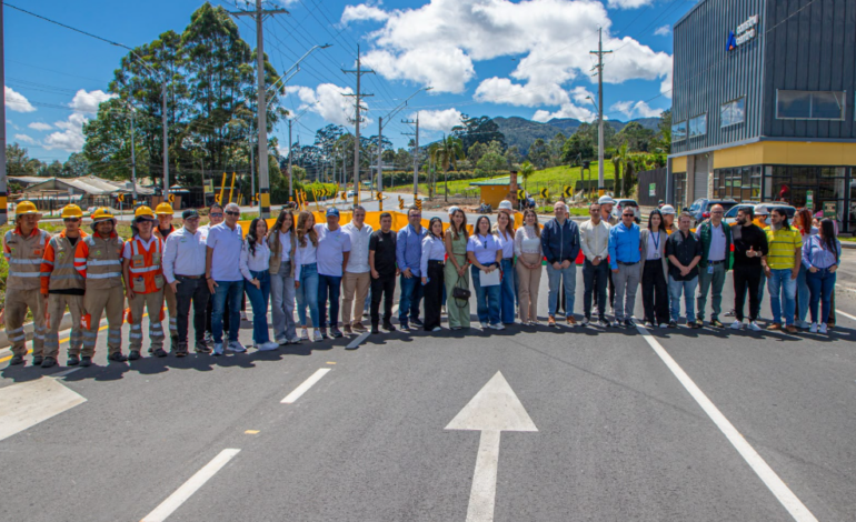 La Ceja puso en funcionamiento la doble calzada El Yegüerizo–María Estévez, la obra vial más grande de su historia